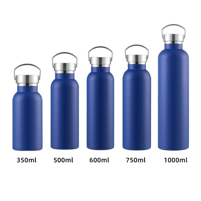 304 Stainless Steel Vacuum Insulated Travel Mug With Wide Mouth Handle Outdoor Hiking Camping Gym Office Use