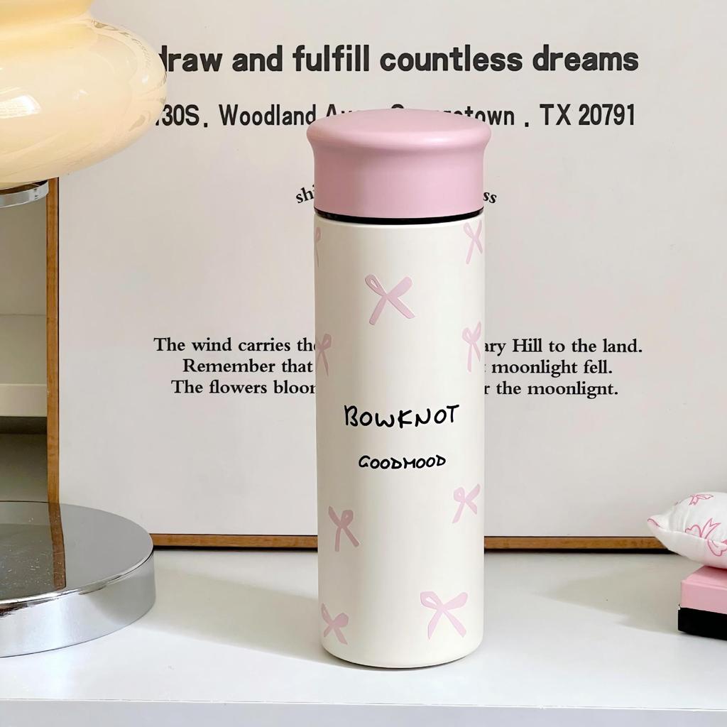 Cute 304 Stainless Steel Thermos Bottle With Leakproof Lid For Student Travel And Gift