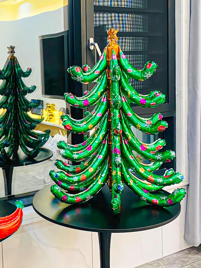 1pc 6D Green Christmas Tree Foil Balloons for Christmas Party Decoration, Birthday, New Year's Eve, Christmas, Holiday Party