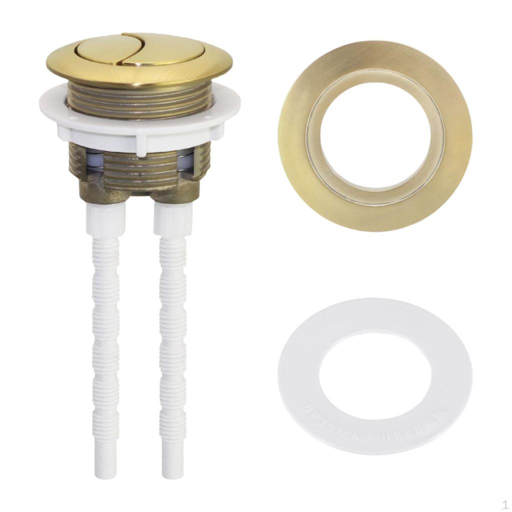 Flush Button for Toilets, Round Tank Accessory Options Available