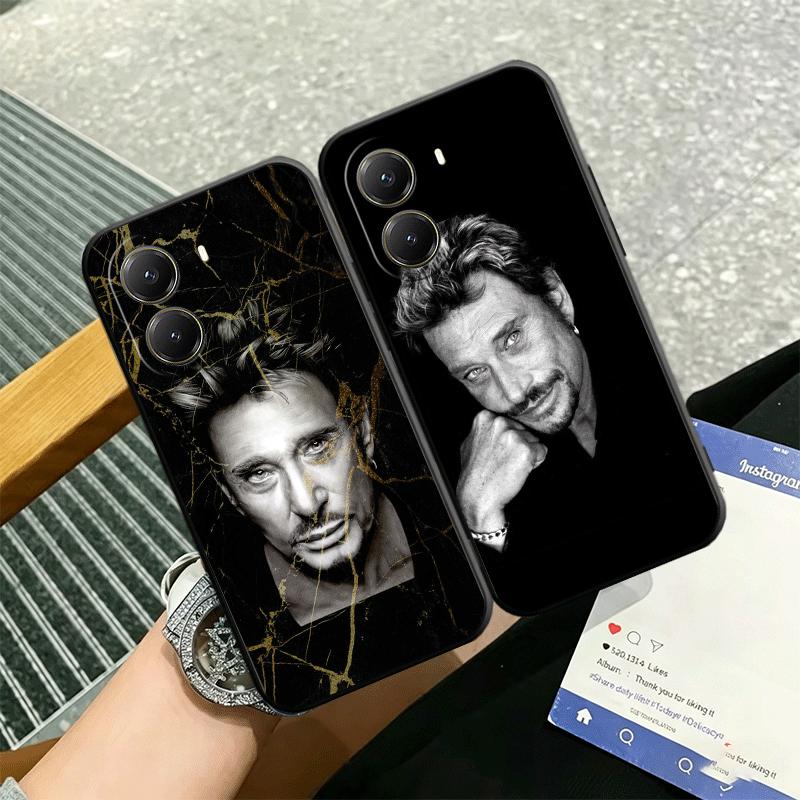 Johnny Hallyday Music Soft Phone Case for Xiaomi Poco X5 X6 X7 X8 Pro Max X3 F7 F8 Ultra M8 M7 M6 M5 Redmi 15 15C 14C 13C 12C X4