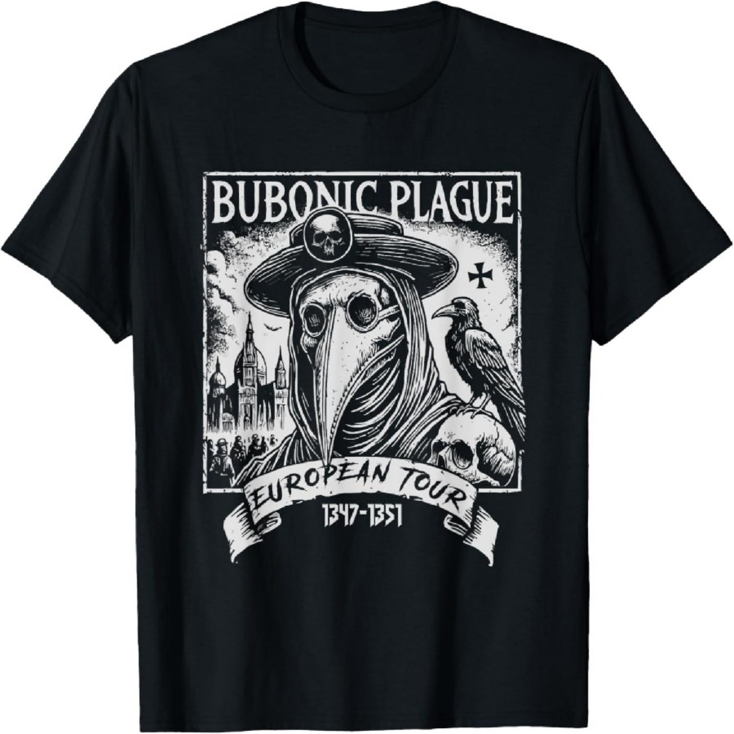 

Black Death Plague Bubonic Plague BLACK DEATH EUROPEAN TOUR T-Shirt XXXXXL чорний