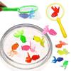 Children'S 6Pcs Set Simulation Rubber Goldfish Baby Bath Water Play Games Toys For Kids Toddlers Bathing Shower Gifts