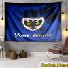 Custom Name Afc Wimbledon Crest Tapestry Room Decoration Wall Hanging for Living Room Bedroom, dormitory, Birthday and Christmas gifts