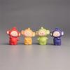 Carro de Cura e Mini Ornamento de Mesa dos Teletubbies - Decoração Fofa para Alívio de Estresse