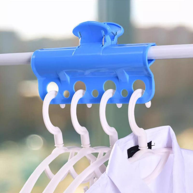 1Pc Plastic Windproof Clamp Clothesline Pole Quilt Drying Clip Outdoor Clothes Hanger Fixed Clamp