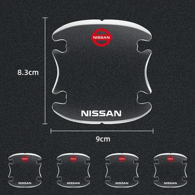 4pcs Transparent Car Door Handle Protector Film Anti Scratch Stickers For Nissan Qashqai Tiida J10 J11 2019 Car Accessories