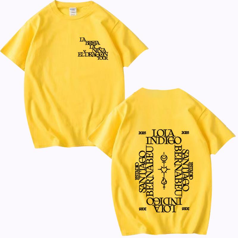 Lola Indigo 2025 Tour T Shirt Men Women Oversized 100% Cotton Hot Sale Short Sleeve Summer Fashion Print Unisex Plus Size Tops