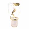 1pcs  Silver Gold Candlesticks Rotating Romantic Rotation  Carrousel Tea Light Candle Holder Dinner Wedding Bar Party