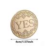 1PC Bronze Yes Or No Commemorative Coin Souvenir Non-Currency Game Prop Decision Coins Collection Decoration Crafts