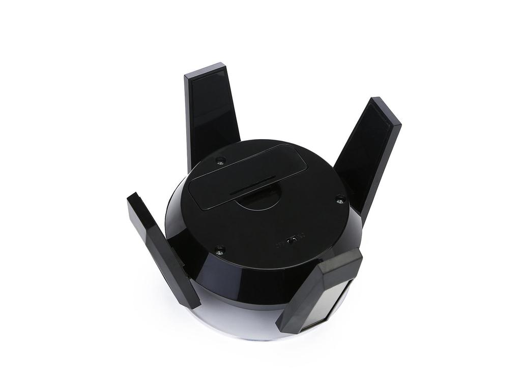 Rotating LED Solar Display Stand for UFO Spaceship Models, Jewelry, and Phone Video Shooting