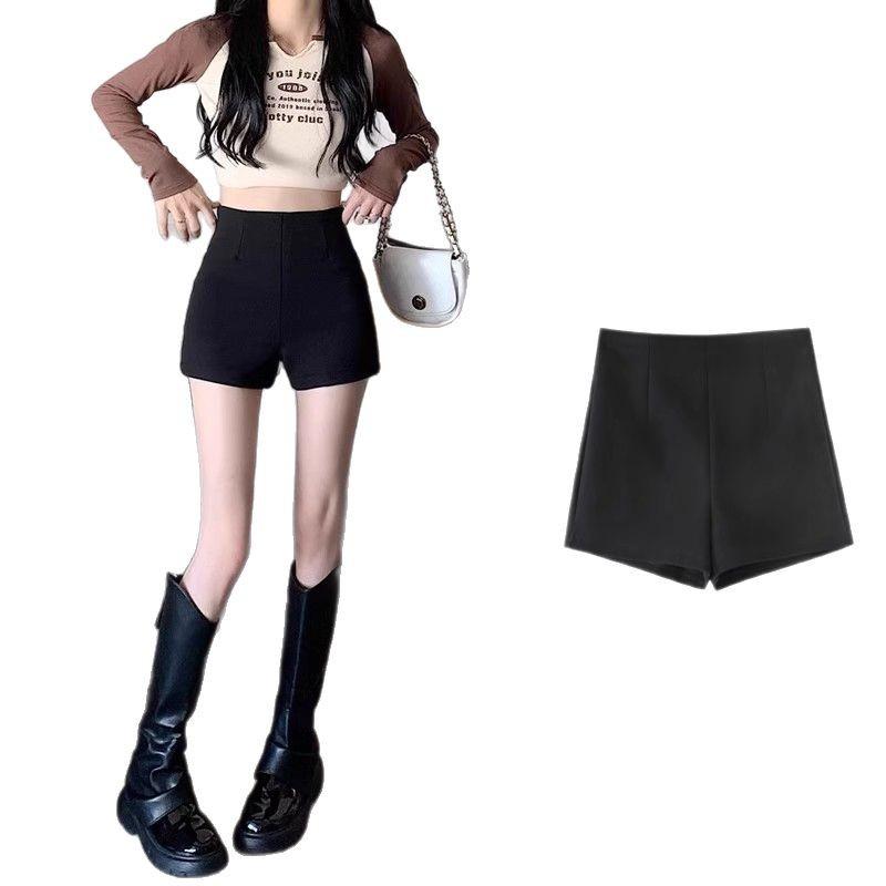 2025 Women's High-Waisted Slimming Shorts & Black Suit Outerwear - Spring/Summer Collection