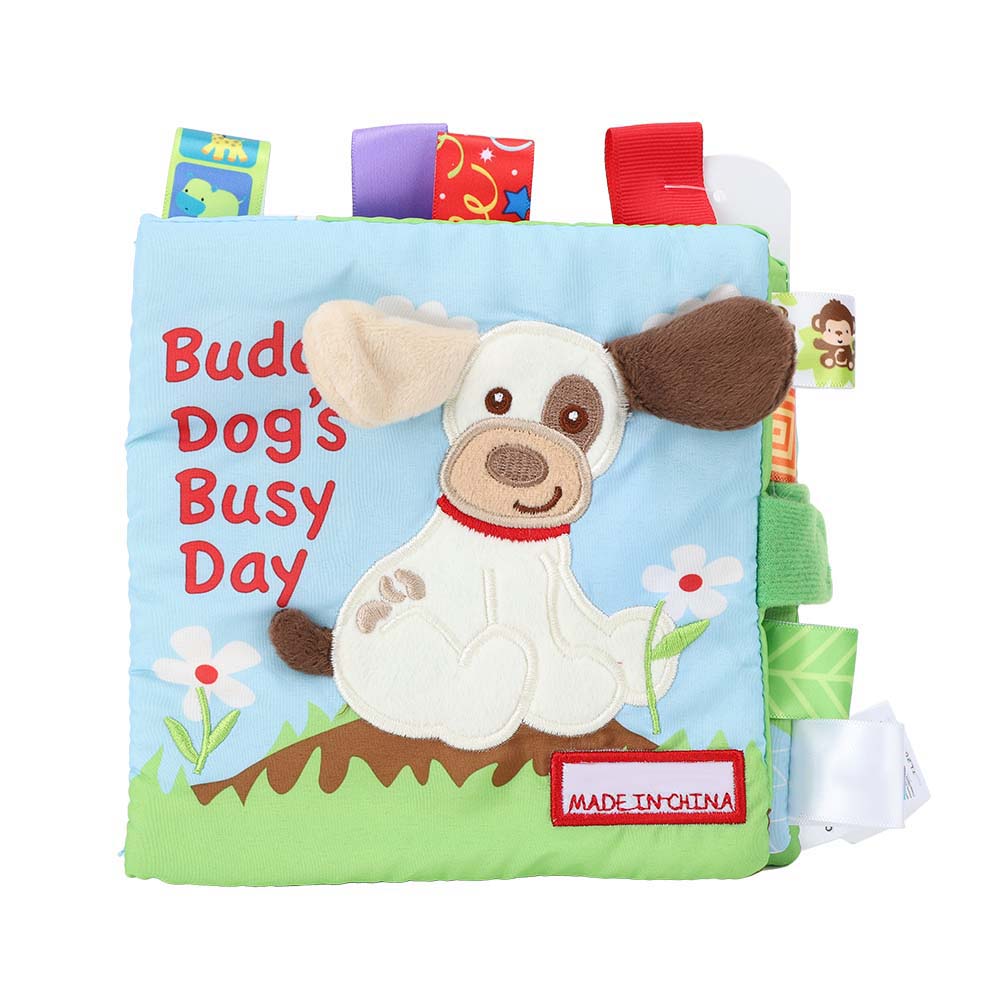 

Infant Cloth Book Cute Animal Learning Rattle Wear Resistant Educational ToyType C