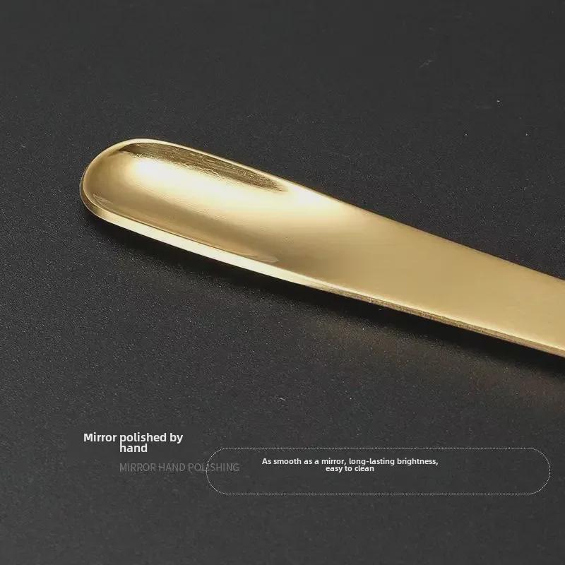 Kreatywna Mała Łyżeczka ze Stali Nierdzewnej Platerowana Tytanem do Kawy, Leków i Lodów