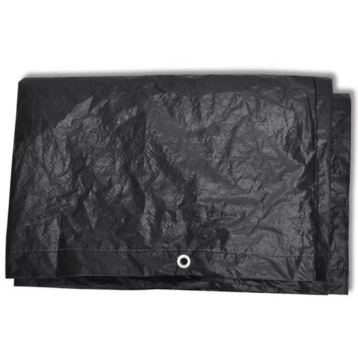 Garden Furniture Cover - VIDAXL - 250 X 210 X 90 Cm - Black - Outdoor Protection