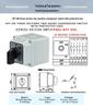 Zhuochao SZW26-20/C06.3BF Three-Section Two-Speed Rotary Switch with Protective Box