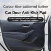 For Changan X5 Plus 2024-2025 4PCS Car Door Anti-Kick Pad Carbon Fiber Protection Sticker Anti Dirt Mat Interior Accessories