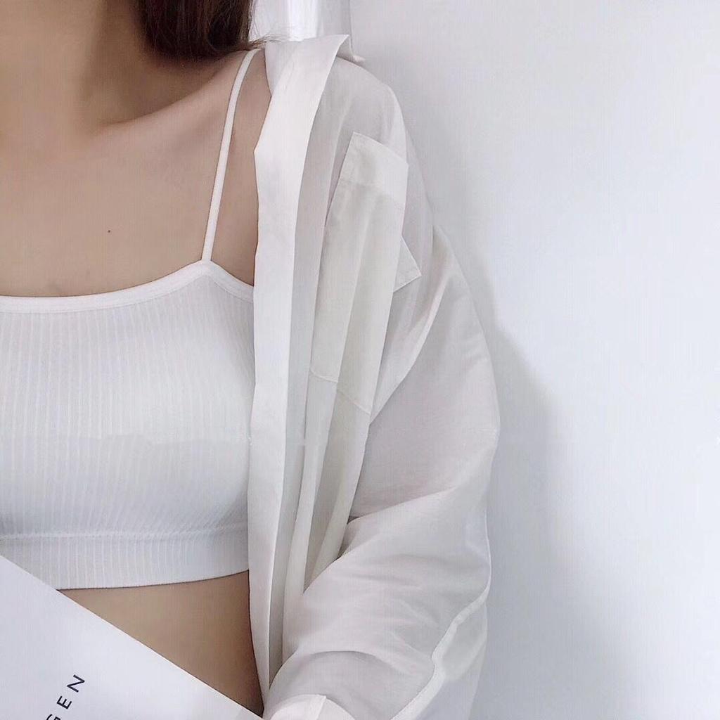 Girls Sling Bras Solid Cute Underwear Inner Tops Street Wear Sexy Women Lingerie Wireless Bandeau Bras Casual Vest