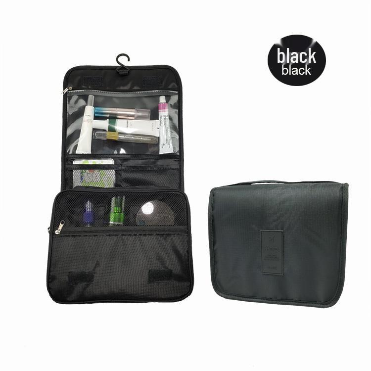 Foldable Women's Travel Wash Bag with Hanging Hook