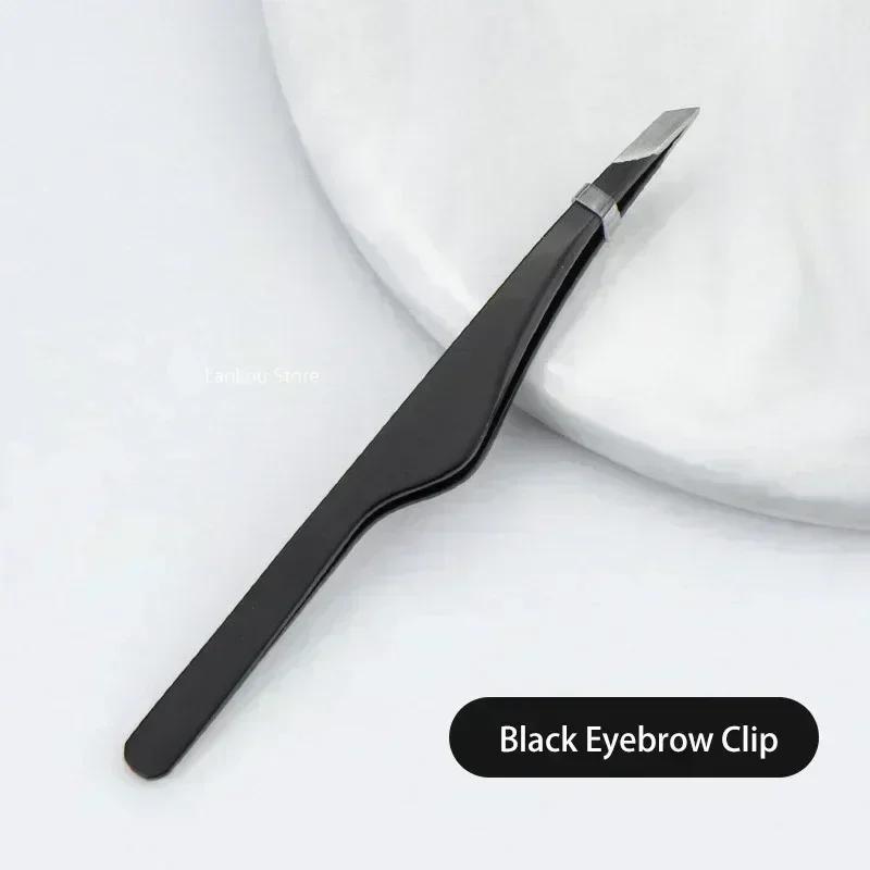 Hair Removal Tweezers Stainless Steel Eyebrow Tweezers Slant Tip Point Tip Flat Tip Cosmetic Makeup Tools