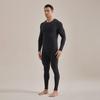 Hengyuanxiang Men's Antibacterial Melange Fleece Thermal Underwear Set HYXNY005