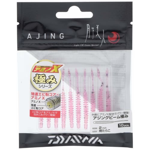 

DAIWA Worm Moonlit Beauty Ajing Beam Kiwami 2-дюймовая жареная приманка для трески
