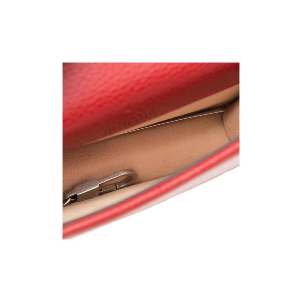 GUCCI Dionysus tiger head buckle chain leather messenger bag for women red