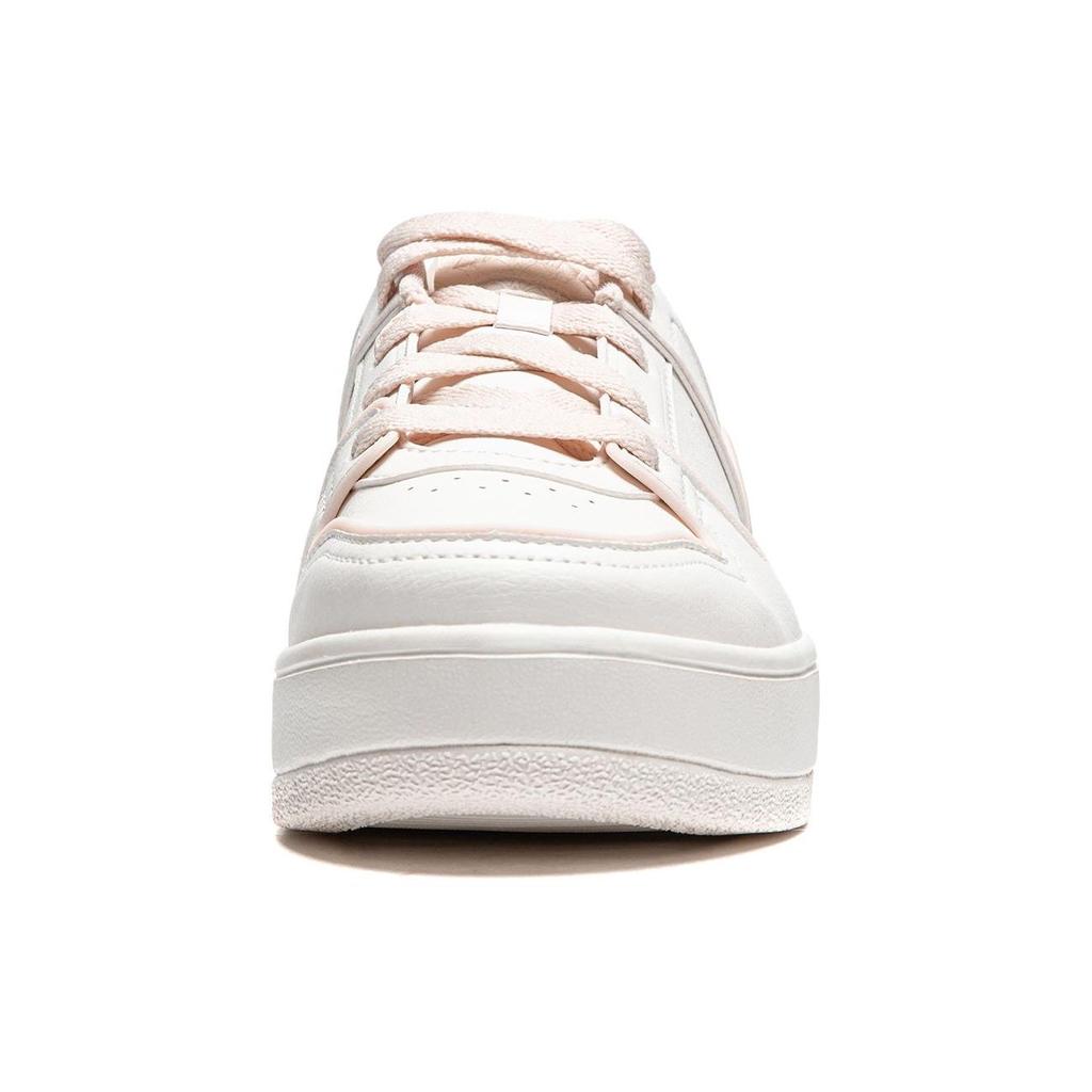 Li Ning Cheese Versatile Comfortable Simple Thick Sole Height Increasing Non-Slip Wear-Resistant Low-Top Skate Shoes Women sneaker AGCU104-2