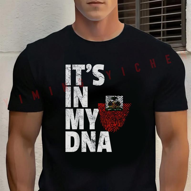 T-Shirt IT'S IN MY DNA Haiti Haitian Flag Motocross T-shirt