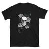 New Graphic T-Shirt Skull and Roses Geometric