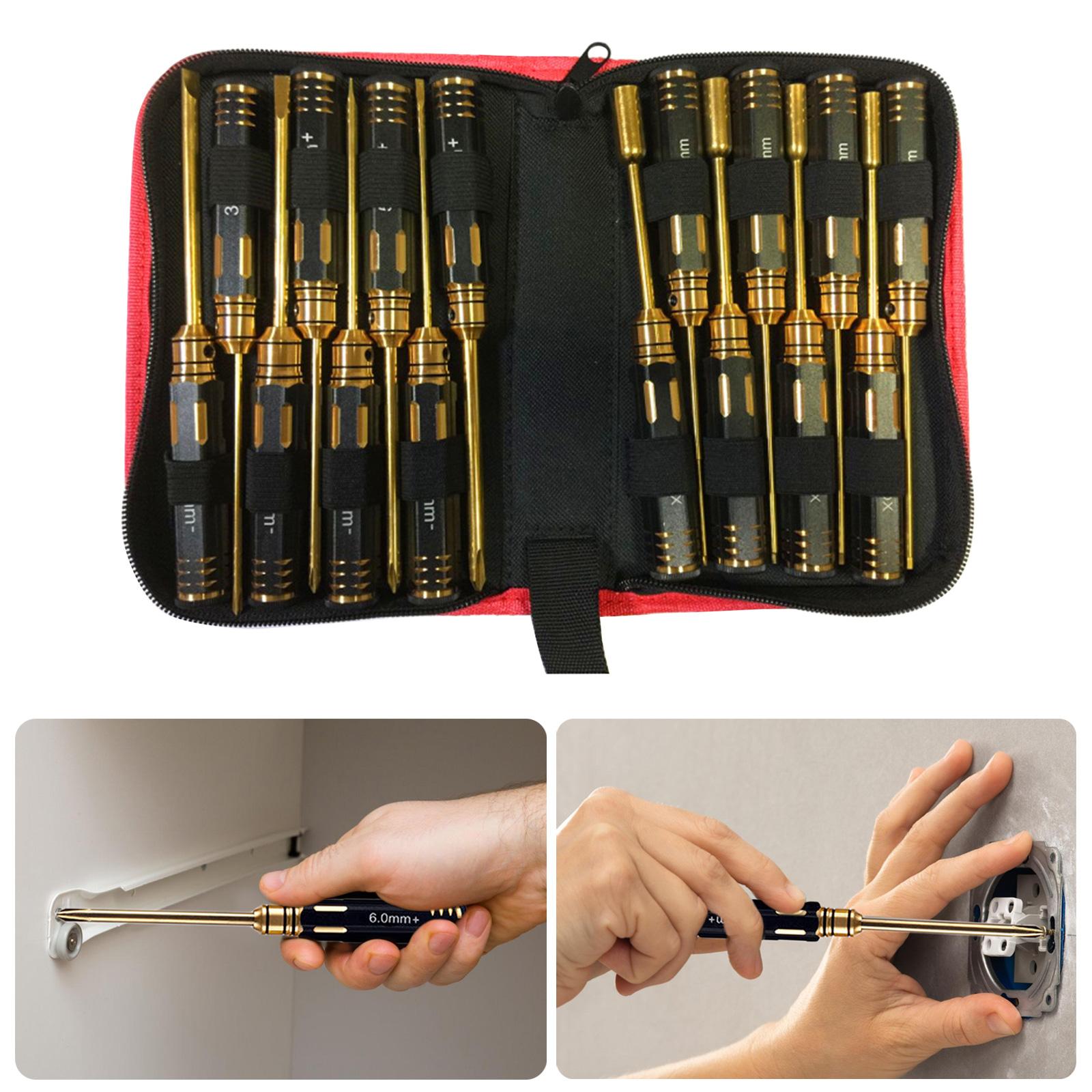 4Pcs Hex Screw Driver Set Titanium Hexagon Screwdriver Wrench Tool Kit For Car Helicopter Fpv Drones Screw Driver Set