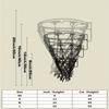 Metal Basketball Hoop Wall Art, Sports Silhouette Decor for Man Cave Bedroom Gym, Rustproof Iron Sculpture, Easy Hanging