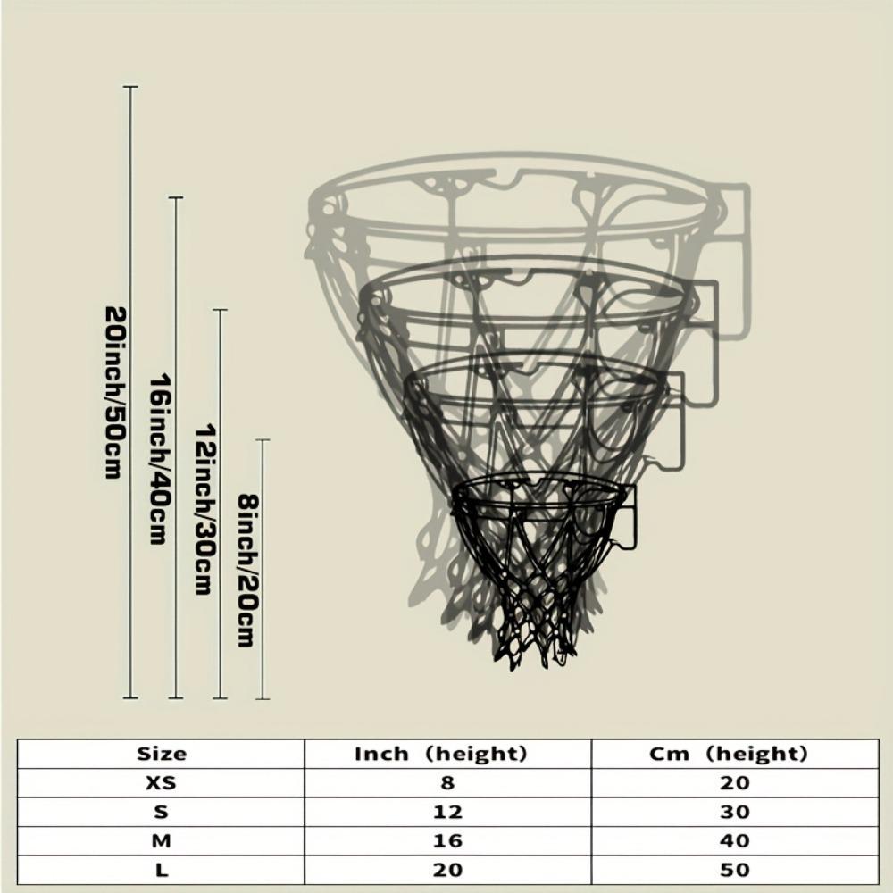 Metal Basketball Hoop Wall Art, Sports Silhouette Decor for Man Cave Bedroom Gym, Rustproof Iron Sculpture, Easy Hanging