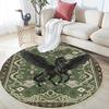 Vintage Pattern Animals,Round Area Rug,Carpet Rug for Living Room Bedroom Sofa Playroom Decor,Non-slip Floor Mat