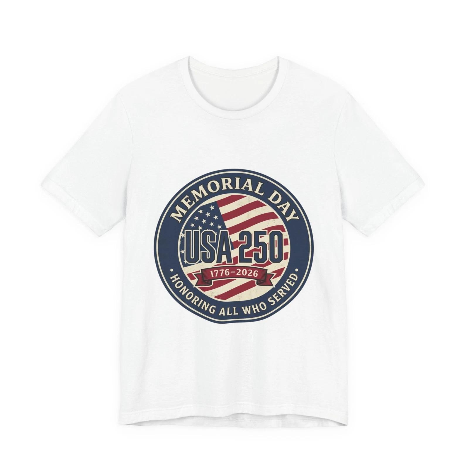USA 250 Memorial Day Tee | 1776–2026 Vintage Distressed Patriotic 3XL