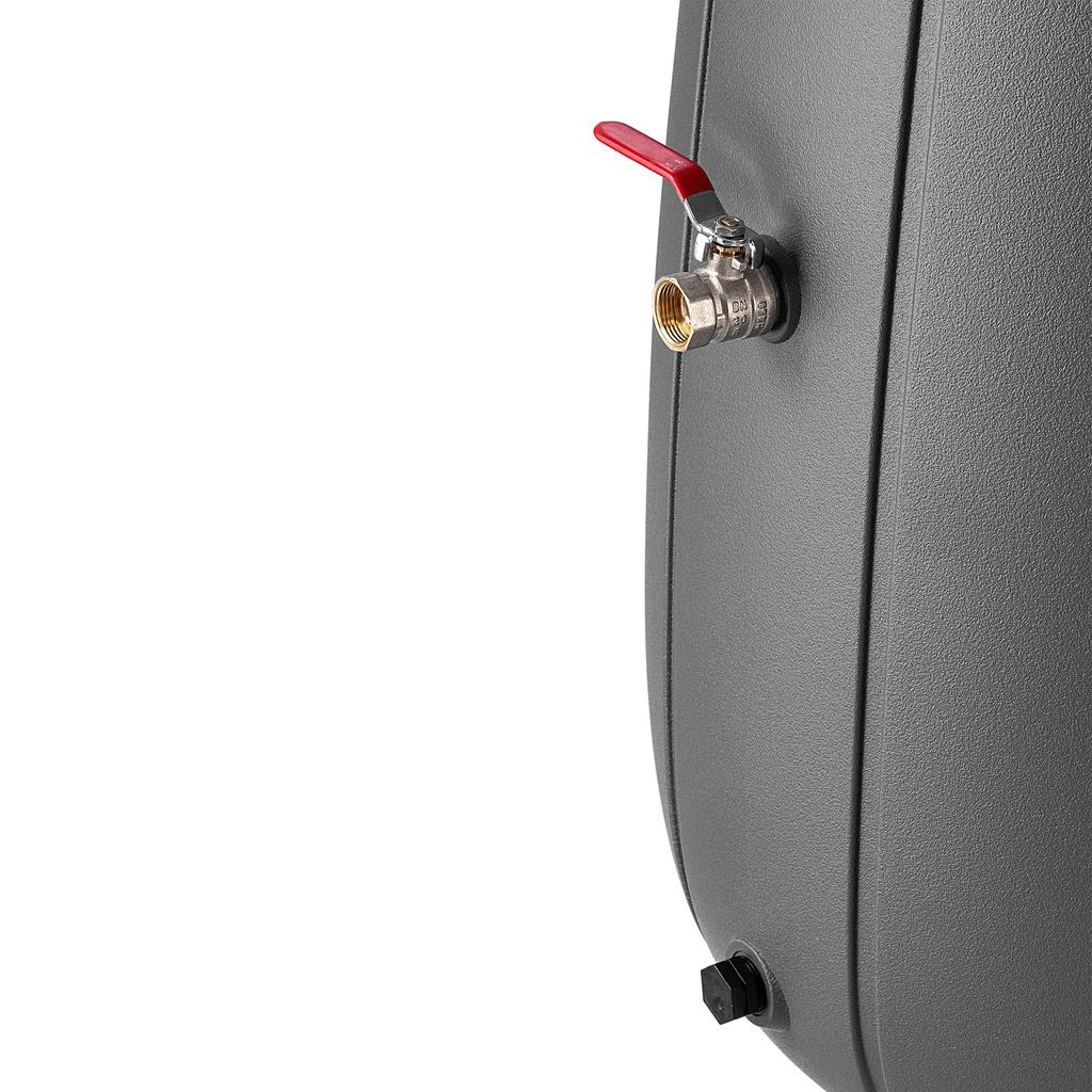 KADAX Zbiornik Na Deszczówkę Wodę Beczka 200L Deszcz Pojemnik + Kran Z Donicą 2W1