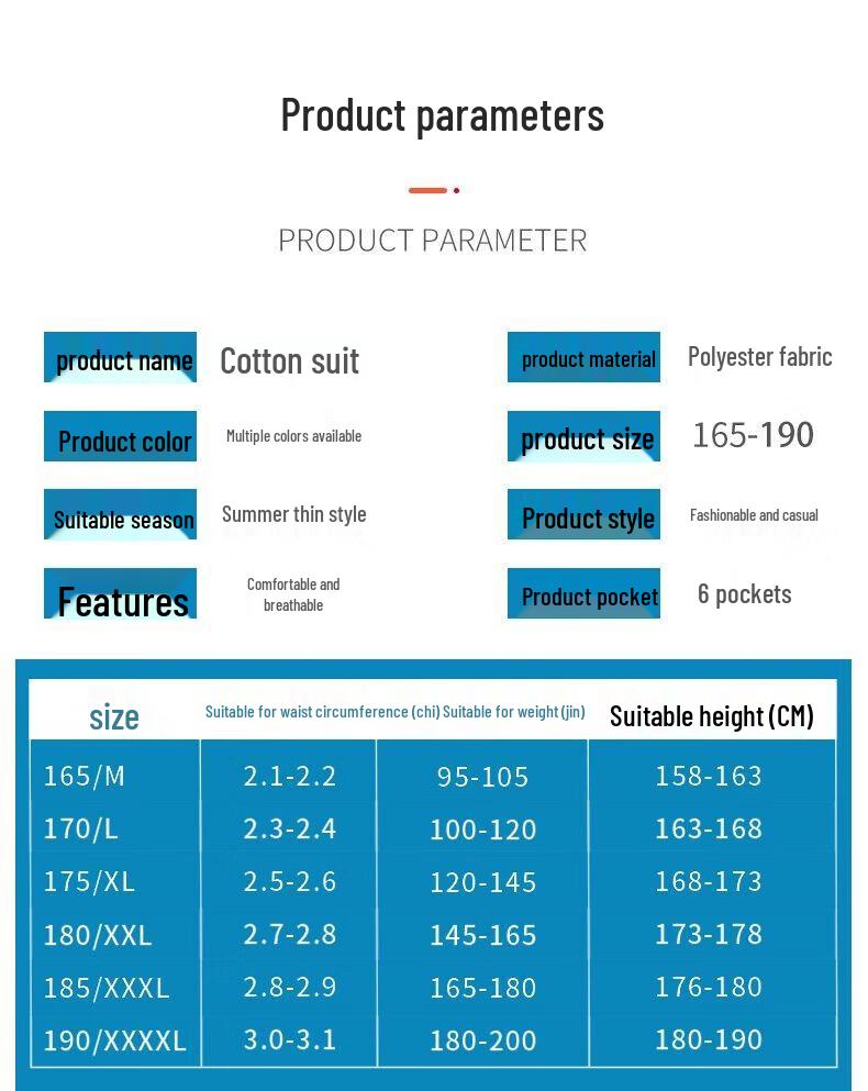 Zhanshi Collection Vêtements de travail fins en pur coton durable