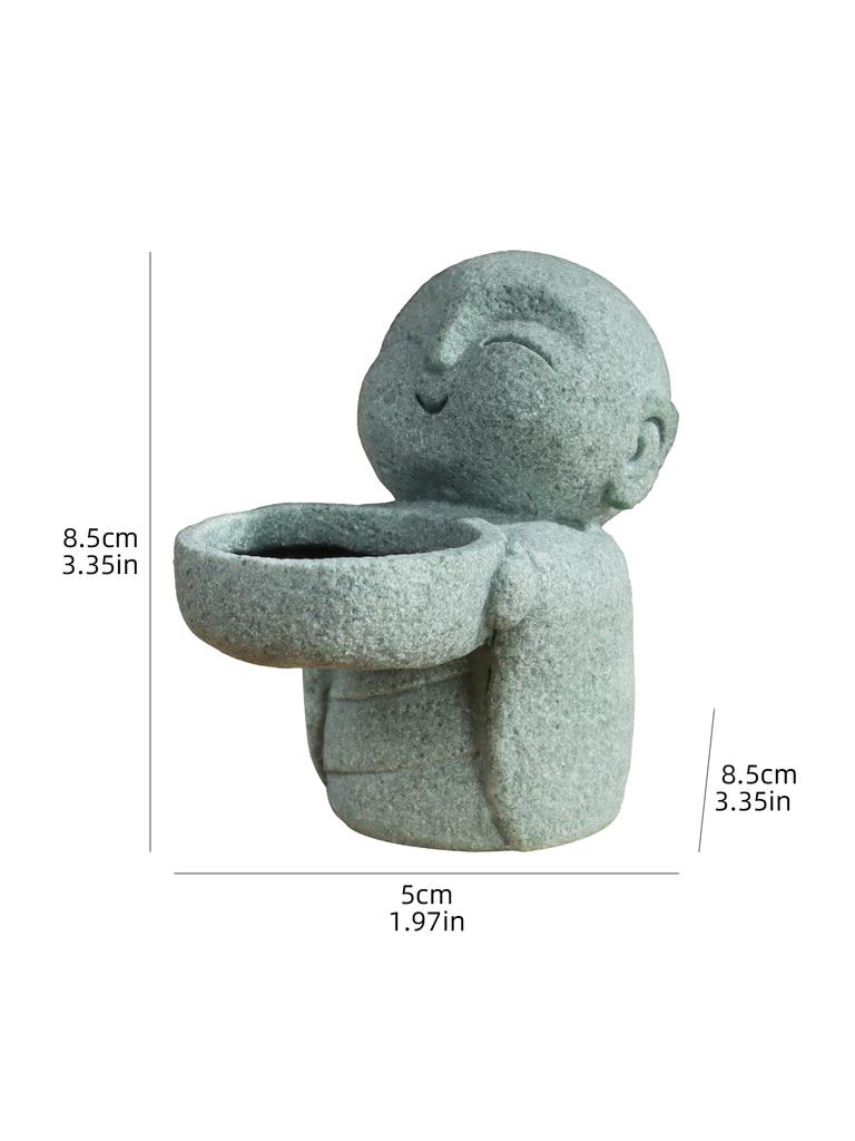 Kleiner Mönch Kerzenhalter Basis, Retro Kerzenhalter Handwerk, Heimdeko Artikel, Esstisch, Schlafzimmer, Arbeitszimmer Schreibtisch Ornament