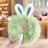 2 Stücke Niedliche Süße Hasenohren Haarseil Für Frauen Mädchen Candy Farbe Scrunchies Elastische Gummibänder Pferdeschwanz Haarschmuck