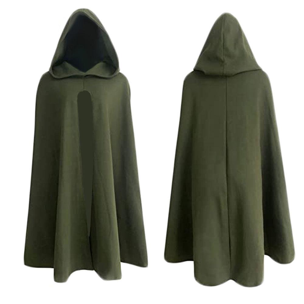 Mittelalterlicher Umhang, Halloween, Piraten-Zauberer, Sensenmann, Strickjacke, Umhang, Krieger, Cosplay