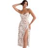 European and American style spring fashion new small floral split suspender dress wholesale women's clothing