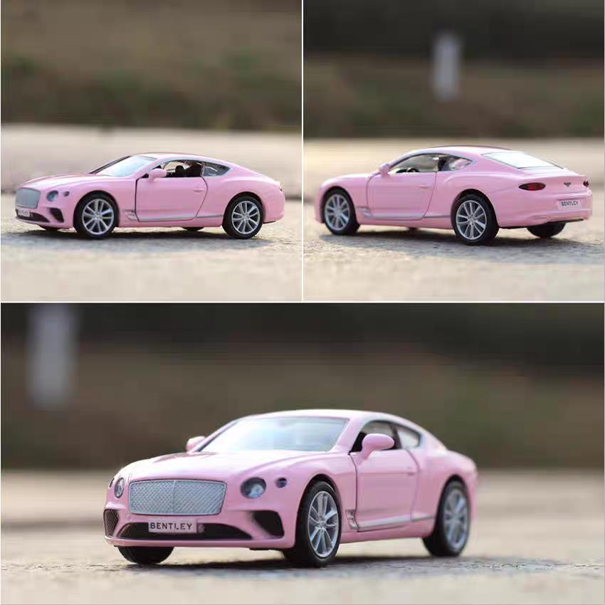 Dárky pro dívky Růžová série Volkswagen Beetle Bentley McLaren Lamborghini Maserati Benz AMG Nissan GTR Odlitky a Hračková vozidla 1:Model slitiny 36