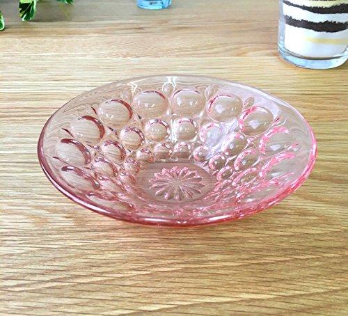 Aderia (ADERIA) Mittlere Schalen, Korallenrosa, Maximal 15 cm x 4,5 cm hoch, Suigetsu Dessertschalen, 3er-Set, Hergestellt in Japan, F-70384