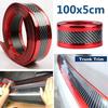 1 Meter Car Pedal Carbon Fiber Anti-collision Adhesive Car Door Sill Decorative Strip Interior Accessories