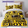 YB  Bedding Quilt Set Quilt Cover Pillowcase Home Decoration Birthday Gift (1 * Duvet Cover + 2 * Pillowcase, Without Core)