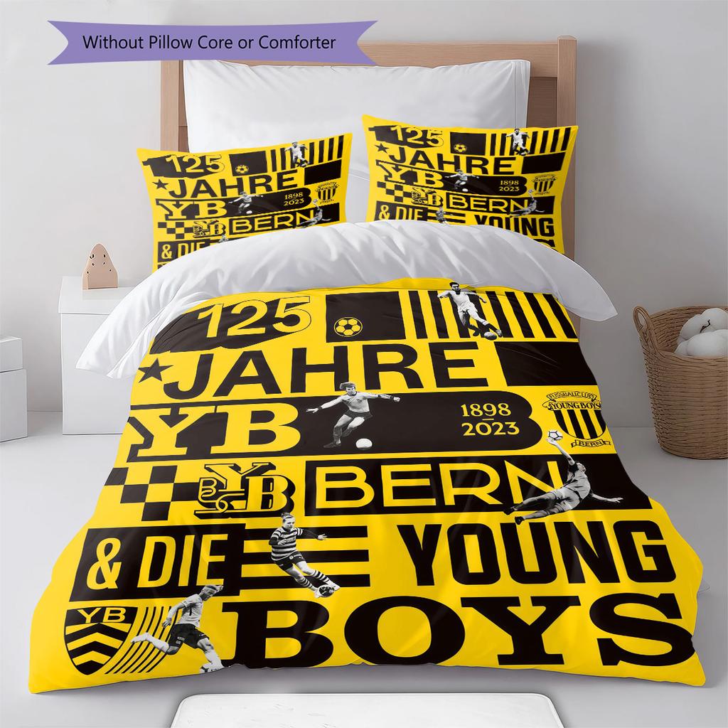YB Bedding Quilt Set Quilt Cover Pillowcase Home Decoration Birthday Gift (1 * Duvet Cover + 2 * Pillowcase, Without Core)