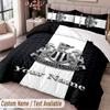 Newcastle United FC Printed Bedding Set Custom Name Text 1 Duvet Cover 2 Pillowcases For Bedroom