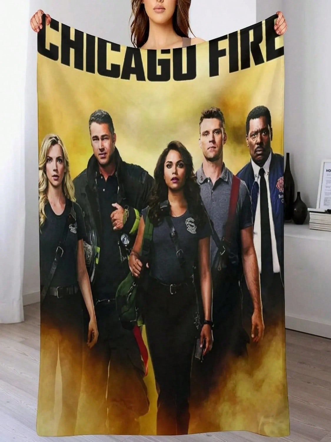 

Chicago Fire One Throw Blanket Valentine Gift Ideas Blankets For Sofas For Winter Moving Blankets 75X95CM сірий колір