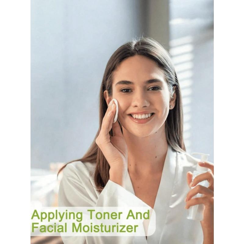 100 Stück Wiederverwendbare Runde Make-up-Entferner-Pads, Weich, Reizarm, Geeignet für Gesicht, Augen, Hautpflege und Make-up-Entfernung