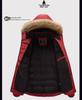 Men's Winter Thick Hooded Jacket with Fur Collar - Warm, Loose, Casual Outdoor Top